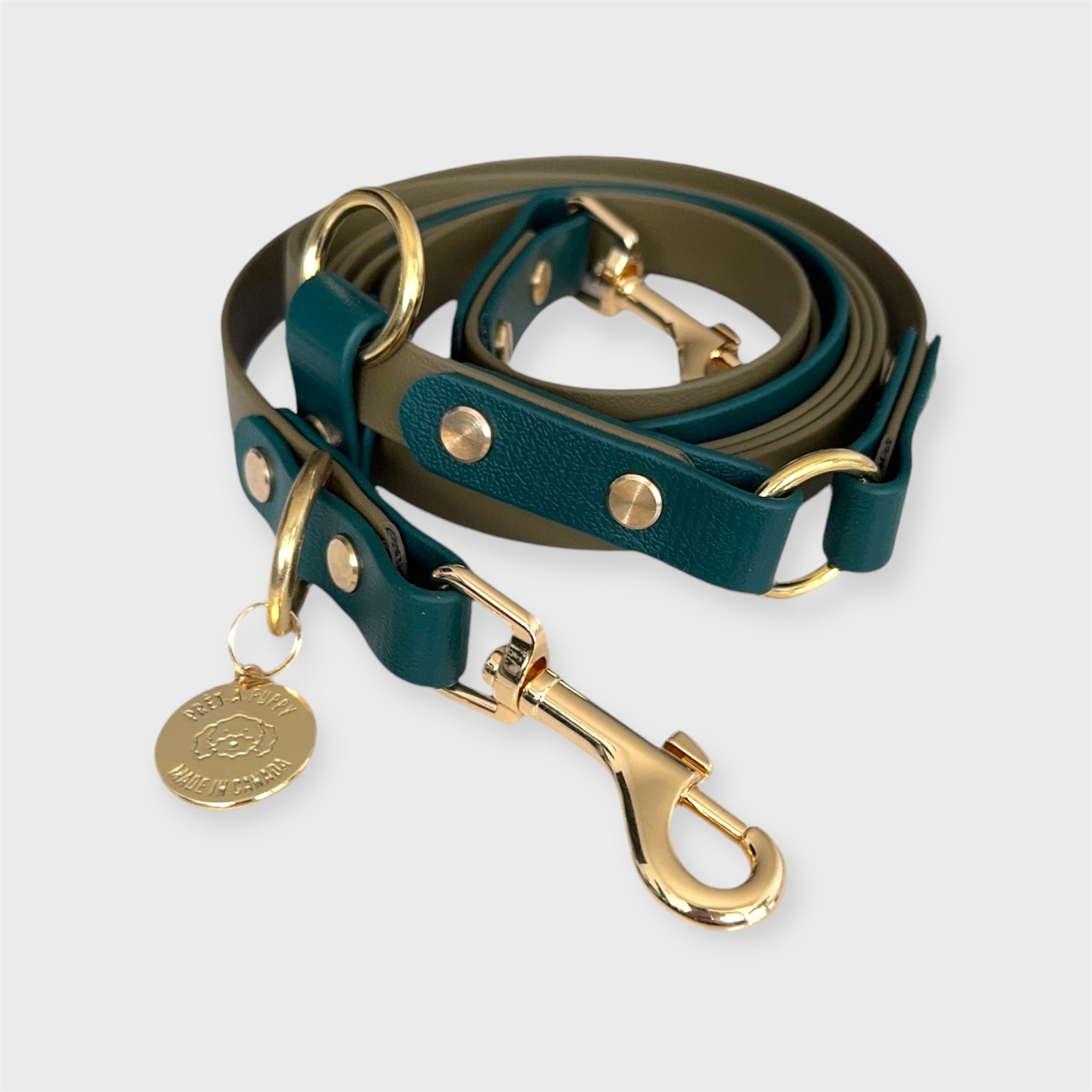 Leather hands free leash outlet